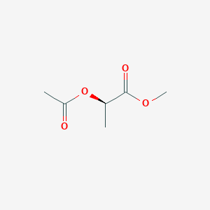 molecular formula C6H10O4 B12941875 Methyl (R)-2-acetoxypropanoate CAS No. 60426-97-3