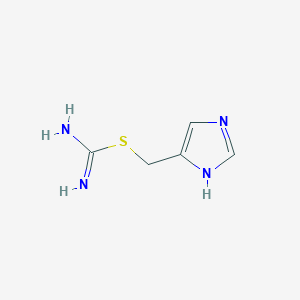 molecular formula C5H8N4S B12941879 (1h-Imidazol-4-yl)methyl carbamimidothioate CAS No. 104926-41-2