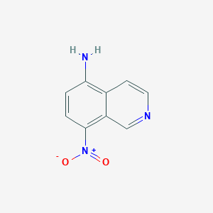 molecular formula C9H7N3O2 B129419 8-硝基异喹啉-5-胺 CAS No. 156901-58-5
