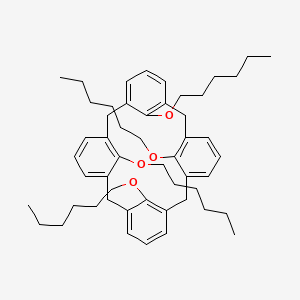 25,26,27,28-Tetrakis(hexyloxy)pentacyclo[19.3.1.13,7.19,13.115,19]octacosa-1(25),3,5,7(28),9,11,13(27),15,17,19(26),21,23-dodecaen