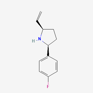 (2S,5R)-2-(4-Fluorophenyl)-5-vinylpyrrolidine