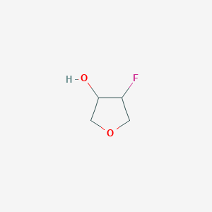 molecular formula C4H7FO2 B12941923 4-Fluorooxolan-3-ol 