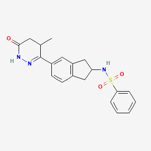 5-Methyl-6-(2-benzenesulphonamido-indan-5-yl)-4,5-dihydropyridazin-3(2H)-one