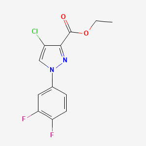 Ethyl 4-chloro-1-(3,4-difluorophenyl)-1H-pyrazole-3-carboxylate