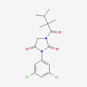 3-(3,5-Dichlorophenyl)-1-(2,2,3-trimethylbutanoyl)imidazolidine-2,4-dione