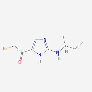 2-Bromo-1-{2-[(butan-2-yl)amino]-1H-imidazol-5-yl}ethan-1-one