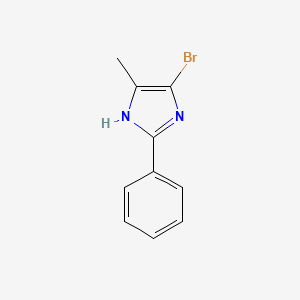 molecular formula C10H9BrN2 B12941982 4-Bromo-5-methyl-2-phenyl-1H-imidazole CAS No. 109892-69-5