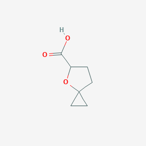 molecular formula C7H10O3 B12941988 4-Oxaspiro[2.4]heptane-5-carboxylic acid 