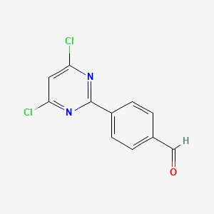 4-(4,6-Dichloropyrimidin-2-yl)benzaldehyde