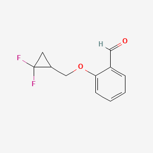 molecular formula C11H10F2O2 B12942057 2-((2,2-Difluorocyclopropyl)methoxy)benzaldehyde 