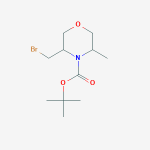 tert-butyl 3-(Bromomethyl)-5-methylmorpholine-4-carboxylate