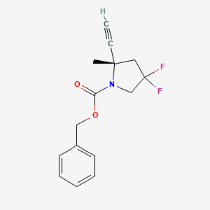 Benzyl (S)-2-ethynyl-4,4-difluoro-2-methylpyrrolidine-1-carboxylate