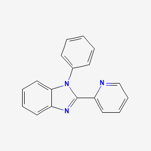 molecular formula C18H13N3 B12942134 1-Phenyl-2-(pyridin-2-yl)-1H-benzimidazole CAS No. 873784-73-7