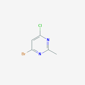 molecular formula C5H4BrClN2 B12942154 4-Bromo-6-chloro-2-methylpyrimidine 