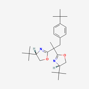 (4S,4'S)-2,2'-(1-(4-(tert-Butyl)phenyl)propane-2,2-diyl)bis(4-(tert-butyl)-4,5-dihydrooxazole)