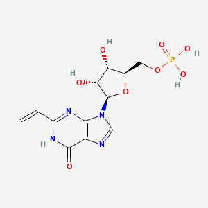 molecular formula C12H15N4O8P B12942164 5'-Inosinic acid, 2-ethenyl- CAS No. 185378-10-3