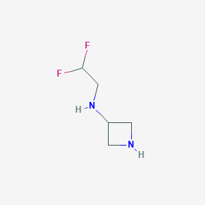 molecular formula C5H10F2N2 B12942186 N-(2,2-difluoroethyl)azetidin-3-amine 