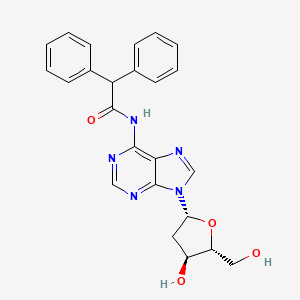 N-(9-((2R,4S,5R)-4-Hydroxy-5-(hydroxymethyl)tetrahydrofuran-2-yl)-9H-purin-6-yl)-2,2-diphenylacetamide