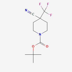 tert-Butyl 4-cyano-4-(trifluoromethyl)piperidine-1-carboxylate