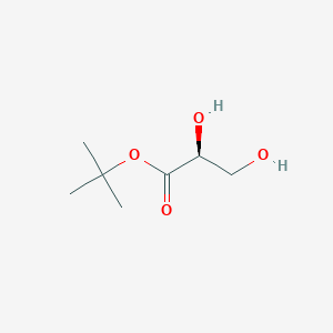 molecular formula C7H14O4 B12942397 tert-Butyl (S)-2,3-dihydroxypropanoate 