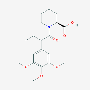 (2S)-1-(2-(3,4,5-Trimethoxyphenyl)butanoyl)piperidine-2-carboxylic acid