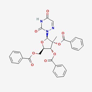 [(2R,3R,4R,5R)-3,4-dibenzoyloxy-5-(3,5-dioxo-1,2,4-triazin-2-yl)-4-methyloxolan-2-yl]methyl benzoate