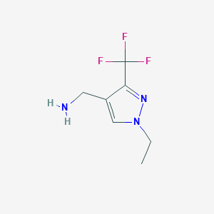 (1-ethyl-3-(trifluoromethyl)-1H-pyrazol-4-yl)methanamine