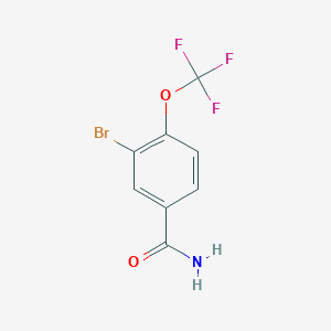 B1294250 3-Bromo-4-(trifluoromethoxy)benzamide CAS No. 914636-29-6