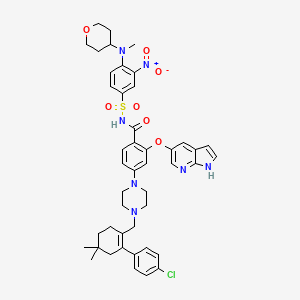 2-((1H-Pyrrolo[2,3-b]pyridin-5-yl)oxy)-4-(4-((4'-chloro-5,5-dimethyl-3,4,5,6-tetrahydro-[1,1'-biphenyl]-2-yl)methyl)piperazin-1-yl)-N-((4-(methyl(tetrahydro-2H-pyran-4-yl)amino)-3-nitrophenyl)sulfonyl)benzamide