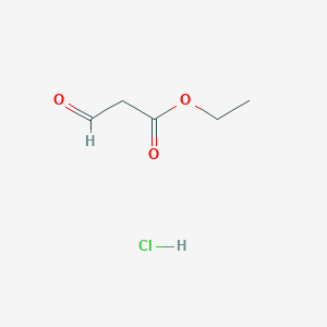 molecular formula C5H9ClO3 B12942525 Ethyl 3-oxopropanoate hydrochloride 