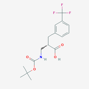 (S)-3-((tert-Butoxycarbonyl)amino)-2-(3-(trifluoromethyl)benzyl)propanoic acid