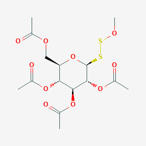 (2R,3R,4S,5R,6S)-2-(Acetoxymethyl)-6-(methoxydisulfanyl)tetrahydro-2H-pyran-3,4,5-triyl triacetate