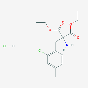 Diethyl 2-amino-2-(2-chloro-4-methylbenzyl)malonate hydrochloride