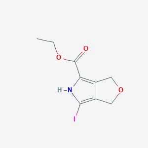 Ethyl 6-iodo-3,5-dihydro-1H-furo[3,4-c]pyrrole-4-carboxylate