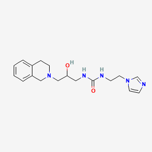 1-[2-(1-Imidazolyl)ethyl]-3-[3-(3,4-dihydroisoquinolin-2(1H)-yl)-2-hydroxypropyl]urea