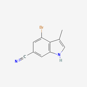 4-bromo-3-methyl-1H-indole-6-carbonitrile