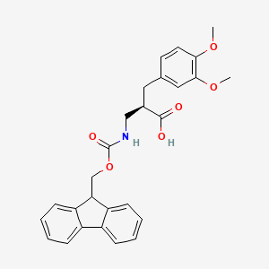 (R)-3-((((9H-Fluoren-9-yl)methoxy)carbonyl)amino)-2-(3,4-dimethoxybenzyl)propanoic acid