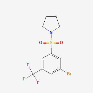 1-((3-Bromo-5-(trifluoromethyl)phenyl)sulfonyl)pyrrolidine