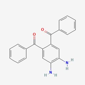 molecular formula C20H16N2O2 B12942729 (4,5-Diamino-1,2-phenylene)bis(phenylmethanone) 