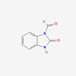 molecular formula C8H6N2O2 B12942733 2-Oxo-2,3-dihydro-1H-benzo[d]imidazole-1-carbaldehyde 