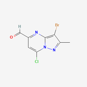 3-Bromo-7-chloro-2-methylpyrazolo[1,5-a]pyrimidine-5-carbaldehyde