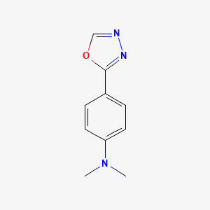 molecular formula C10H11N3O B12942765 N,N-dimethyl-4-(1,3,4-oxadiazol-2-yl)aniline CAS No. 90839-97-7