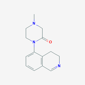 molecular formula C14H17N3O B12942790 1-(3,4-Dihydroisoquinolin-5-yl)-4-methylpiperazin-2-one 