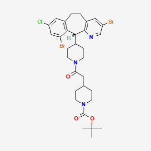 (R)-tert-Butyl 4-(2-(4-(3,10-dibromo-8-chloro-6,11-dihydro-5H-benzo[5,6]cyclohepta[1,2-b]pyridin-11-yl)piperidin-1-yl)-2-oxoethyl)piperidine-1-carboxylate