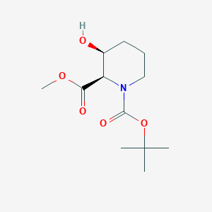 1-(tert-Butyl) 2-methyl (2R,3S)-3-hydroxypiperidine-1,2-dicarboxylate