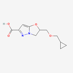 2-((Cyclopropylmethoxy)methyl)-2,3-dihydropyrazolo[5,1-b]oxazole-6-carboxylic acid