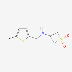 3-(((5-Methylthiophen-2-yl)methyl)amino)thietane 1,1-dioxide