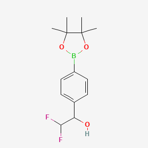 2,2-Difluoro-1-[4-(4,4,5,5-tetramethyl-1,3,2-dioxaborolan-2-yl)phenyl]ethanol