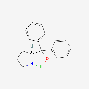 molecular formula C17H17BNO B12942983 (S)-3,3-Diphenylhexahydropyrrolo[1,2-c][1,3,2]oxazaborole 