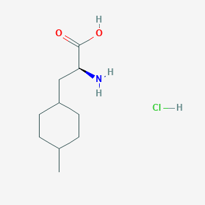 molecular formula C10H20ClNO2 B12942985 (S)-2-Amino-3-(trans-4-methylcyclohexyl)propanoic acid hydrochloride 